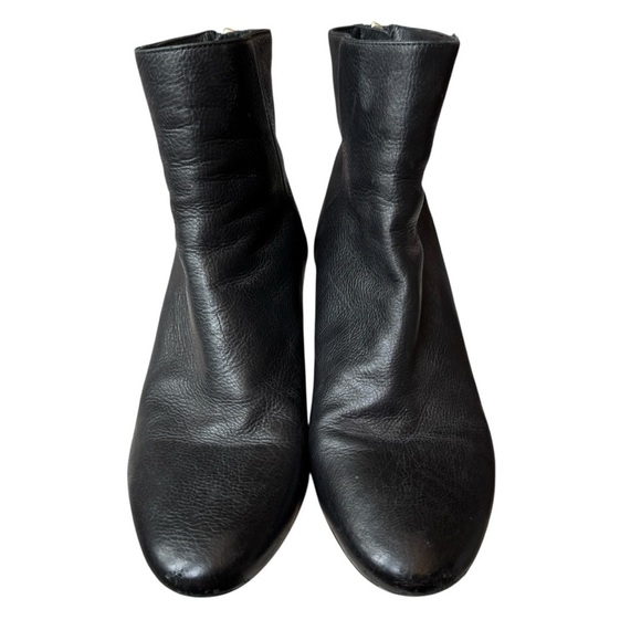 Jimmy Cho Black Calfskin Booties, Size 37 - Picture 2 of 11